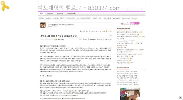 블로그 스킨 변경