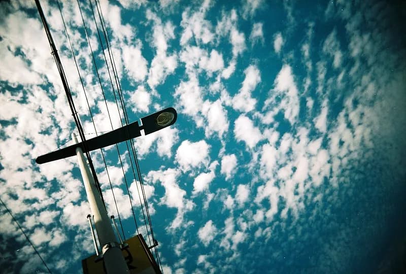 하늘, 구름, 파랑, 하양