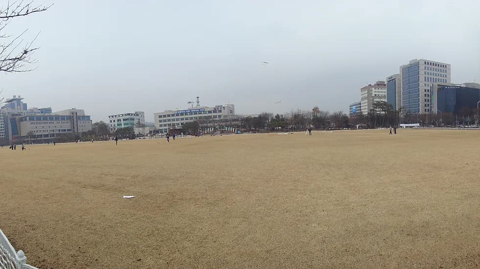 분당구청 앞 잔디밭, 파노라마 사진